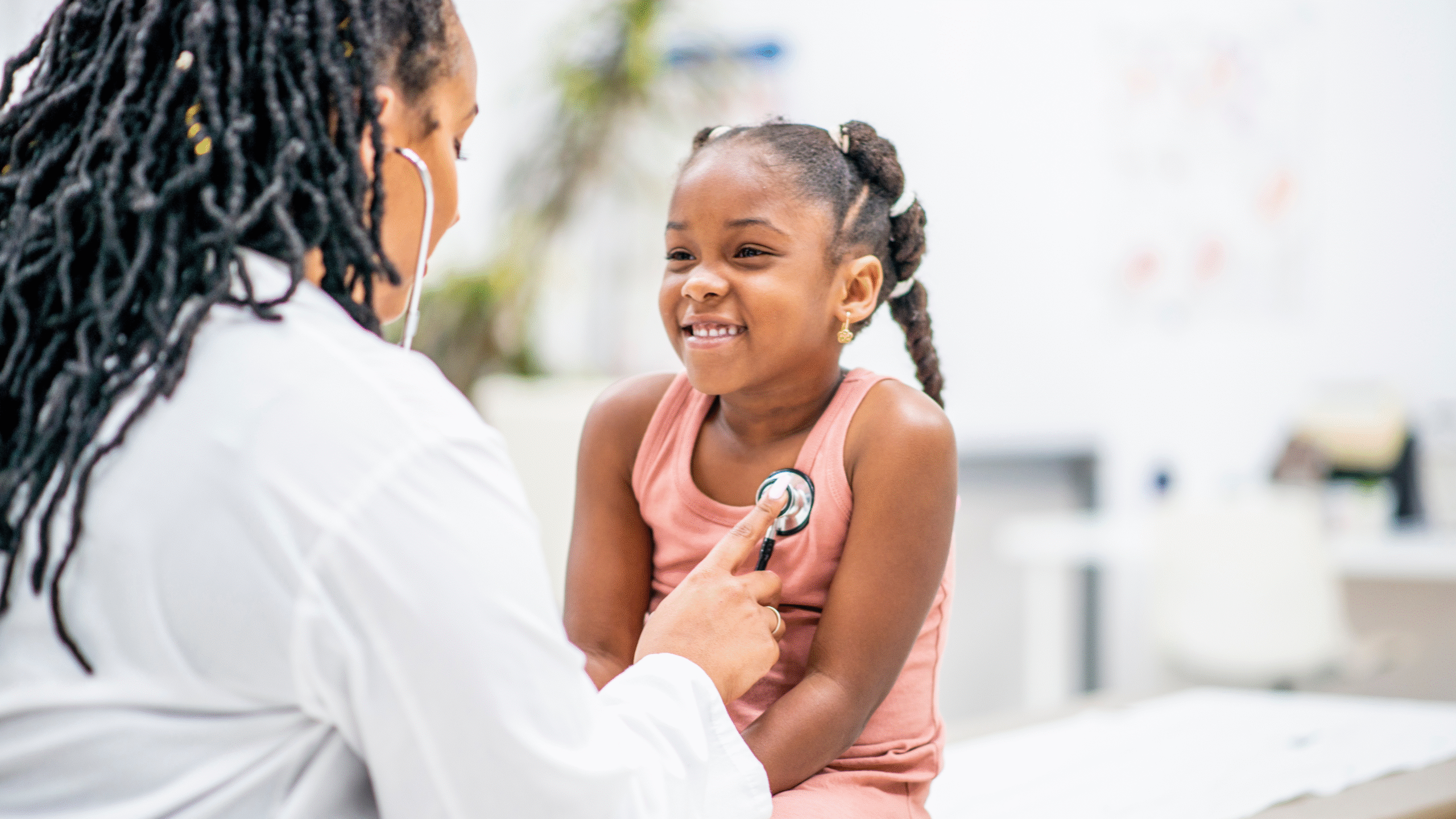 doctor with pediatric patient