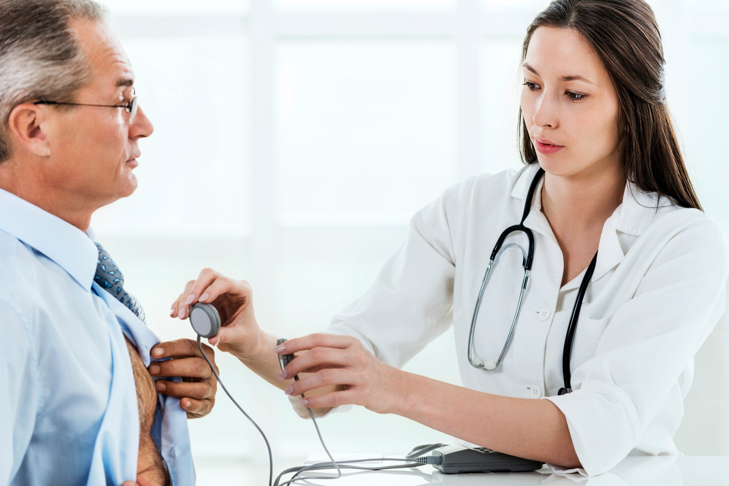 Patient with stomach pain