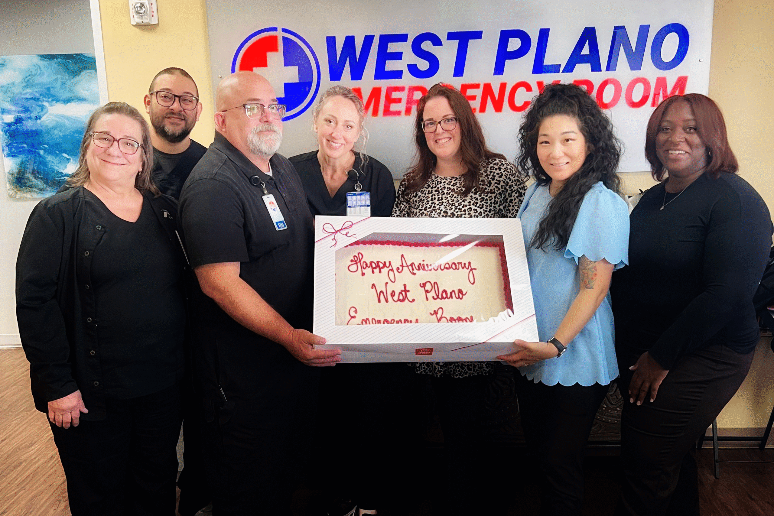 West Plano Emergency Room team on 4-year Anniversary