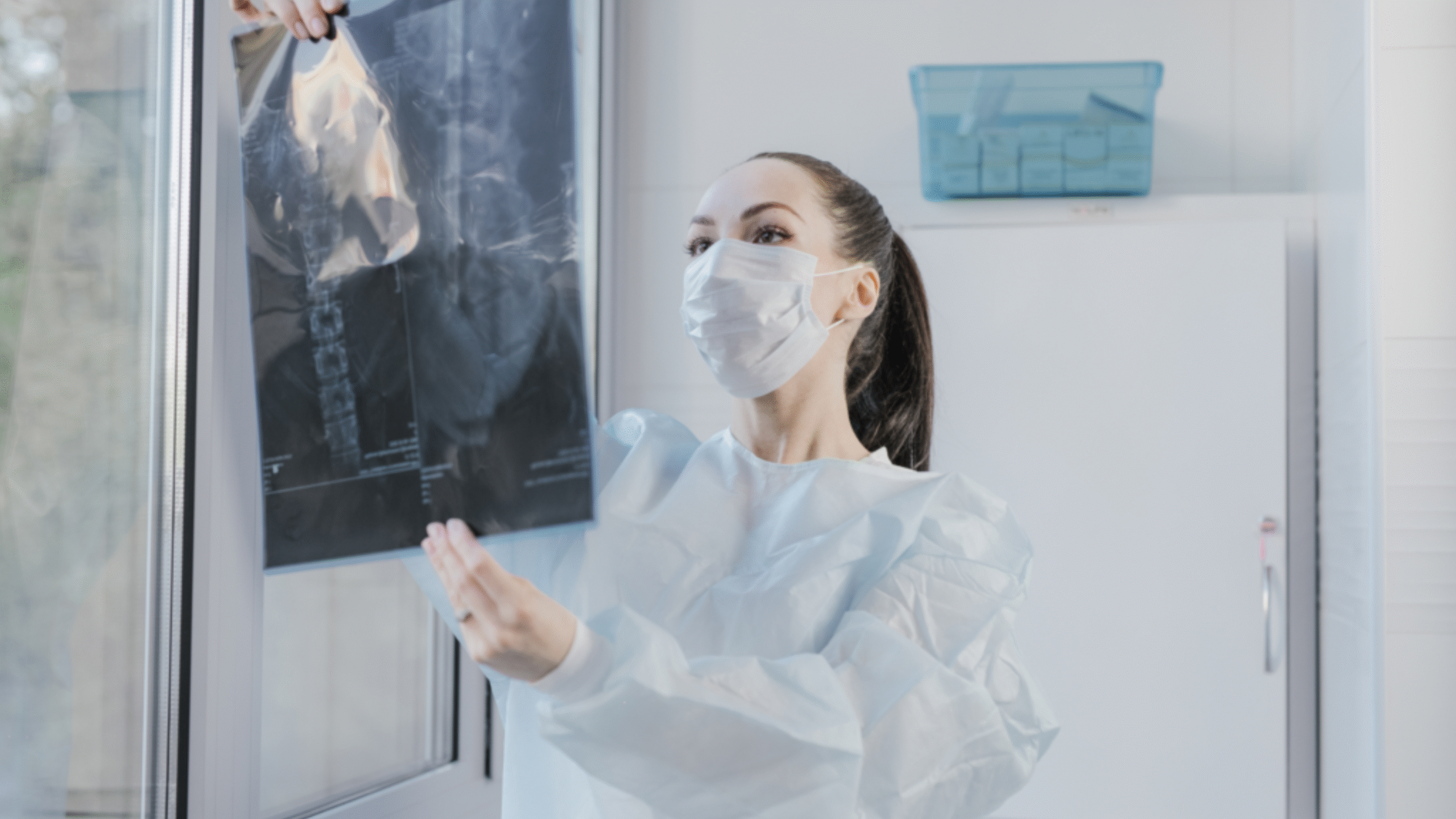 radiology technician read x-ray results